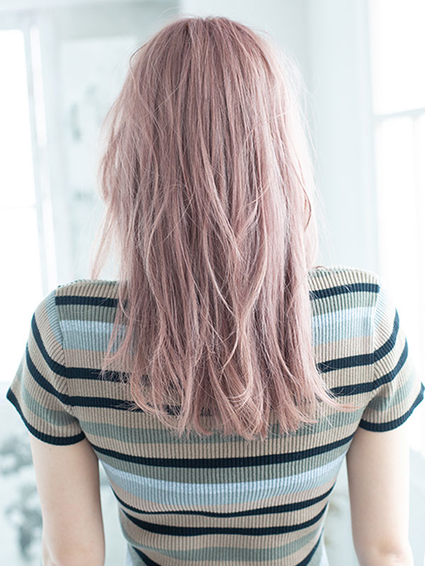 ピンクグレージュカラー 山梨県南アルプス市の美容室美容院 Innocence イノセンス 南アルプス店